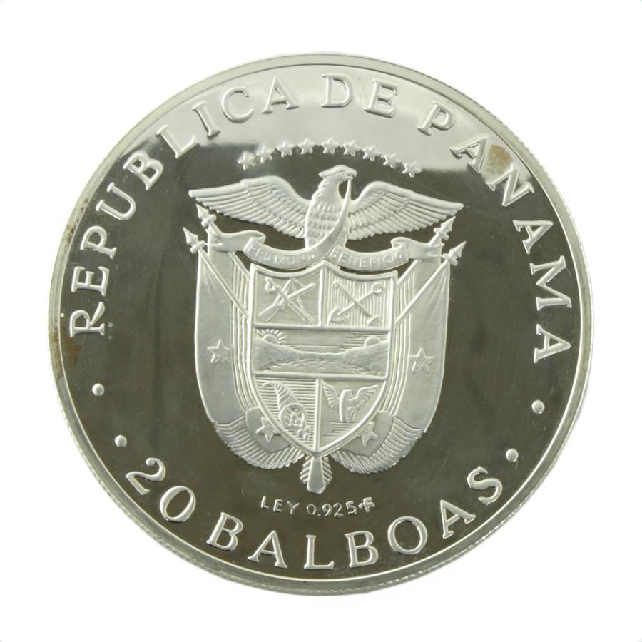 SV925 外国コイン シモン・ボリバル 20バルボア パナマ 銀貨 メンズ 