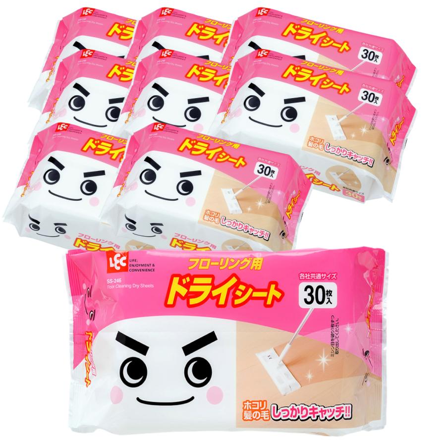 レック ドライシート フローリング用 ホコリ 髪の毛 キャッチ30枚 (9