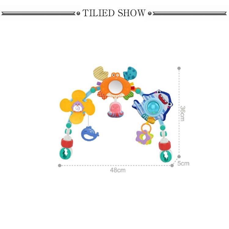 ベッドメリー ぶら下げおもちゃ ベビーカーおもちゃ アーチ型 ガラガラ ベビーおもちゃ 寝かしつけ 知育玩具 ベビーカー用振り子 ハイローチェア ベビ｜rl-select｜08