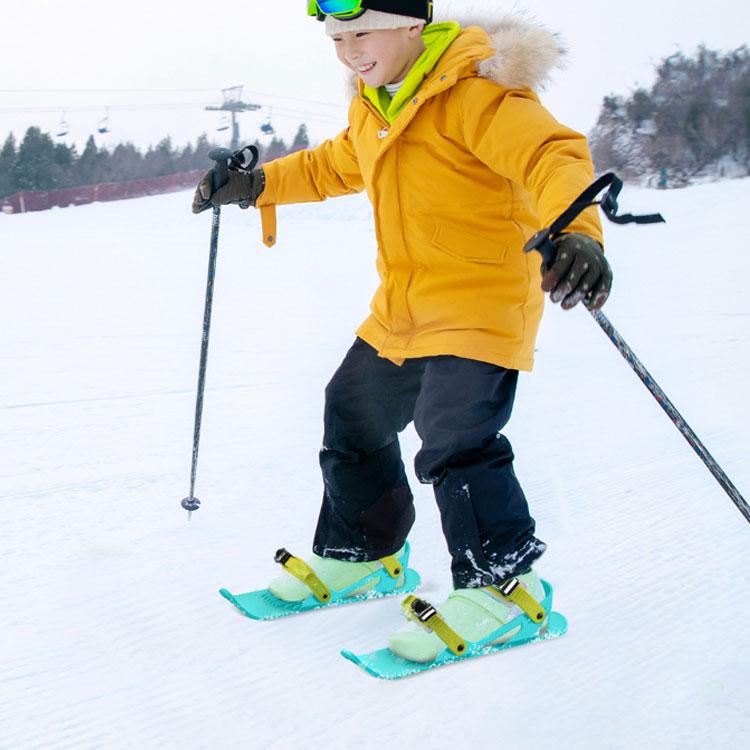 スキーシューズ スキー板 ミニスノーシューズ 雪遊び 子供用 大人用 ミニスキー 雪靴 屋外スノーボード 小型 スノーショート スキーブーツ ウィンタ｜rl-select｜03