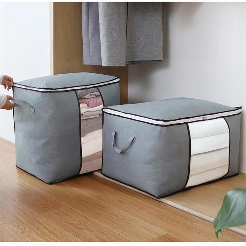 収納ボックス 衣類収納ケース 不織布 布団ケース 布団 衣装 袋 収納ケース 60*40*35cm 折りたたみ 大容量 透明窓付き 毛布 シンプル |  | 10