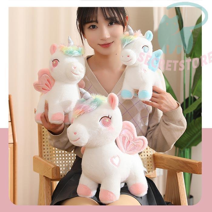 ユニコーンのぬいぐるみ 抱き枕 かわいい 柔らかい ふわふわ 癒し系