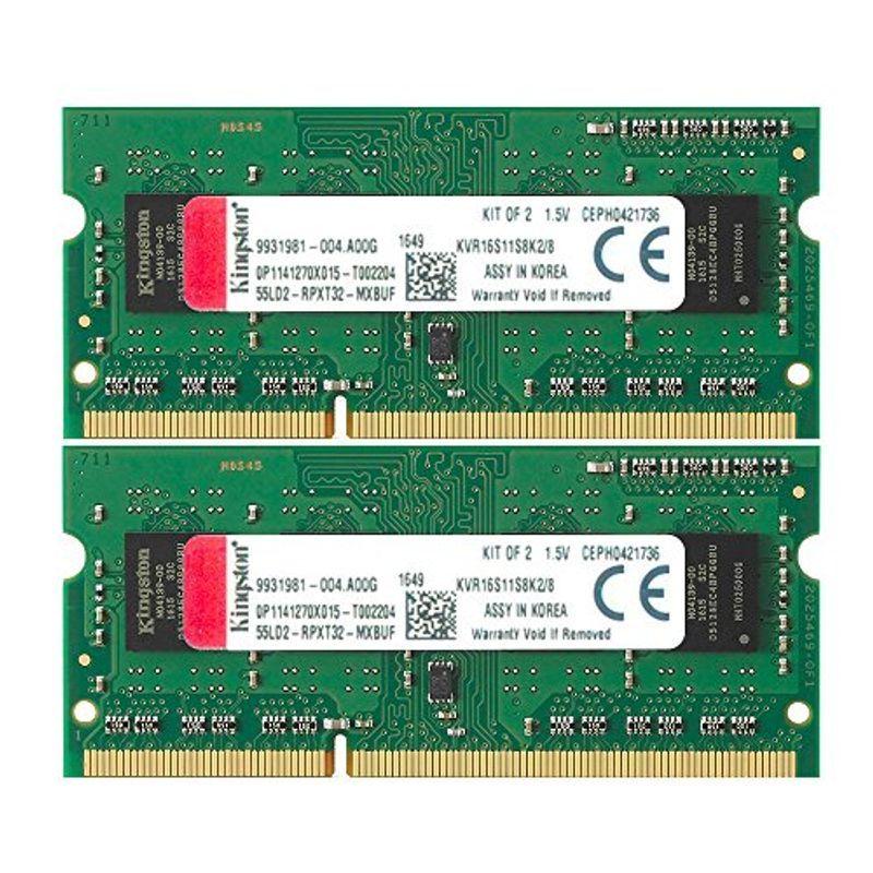 全品送料0円 DDR3-1600 ノートPC用メモリ キングストン (PC3-12800) SO-DIM Non-ECC 1.5V CL11 4GB×2枚 その他メモリーカード