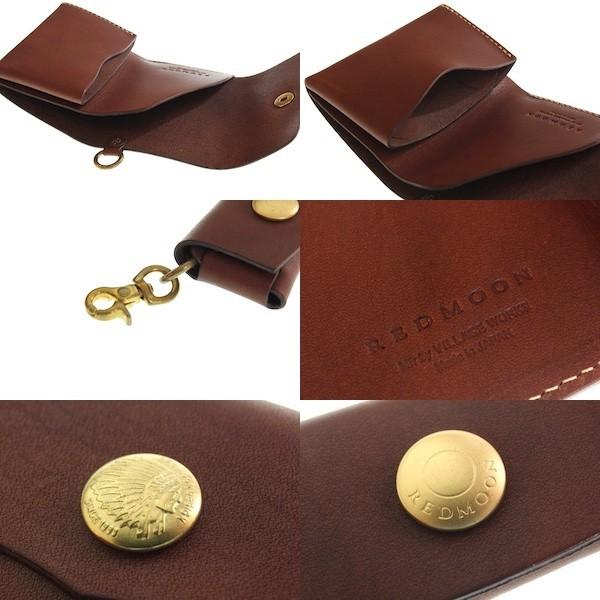 レッドムーン ウォレット REDMOON ショートウォレット CMW-MID MID LINE ドラムレザー 財布 コンパクト 小銭入れ外付 | REDMOON | 07