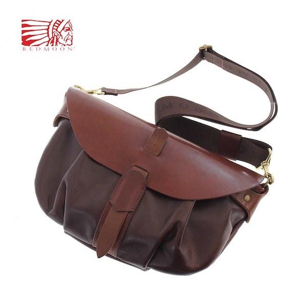 レッドムーン バッグ REDMOON ショルダーバッグ MINK-P サドルレザー グローブレザー | REDMOON