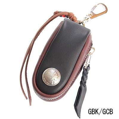新品・未使用【レッドムーン】レザーキーケース 黒×赤 REDMOON（レッドムーン） キーケース REDMOON S-RM-KB1 キーバッグ