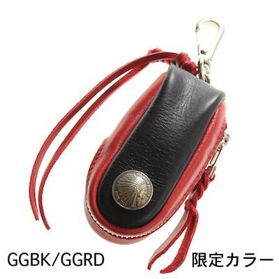 新品・未使用【レッドムーン】レザーキーケース 黒×赤 REDMOON（レッドムーン） キーケース REDMOON S-RM-KB1 キーバッグ