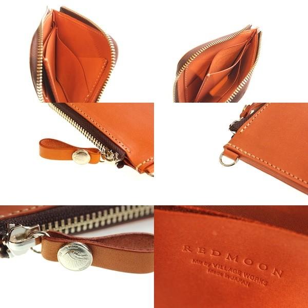 レッドムーン ウォレット REDMOON ショートウォレット SSW-MID MID LINE ドラムレザー L字ファスナー　スリムウォレット【送料無料】 | REDMOON | 07