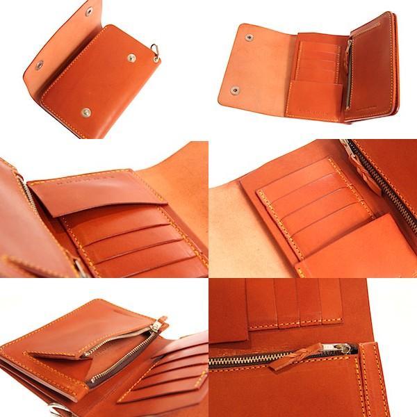 レッドムーン ウォレット 財布 REDMOON ショートウォレット TW01-MID MID LINE ドラムレザー | REDMOON | 07