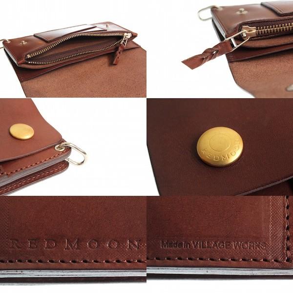 レッドムーン ウォレット REDMOON ロングウォレット TW02-MID MID LINE ドラムレザー | REDMOON | 08
