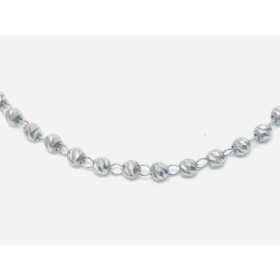 ブレスレット プラチナ ミラーカットボール 幅3mm 18cm Pt850 ブレスレット プラチナ ミラーカットボール 幅3mm 18cm Pt850