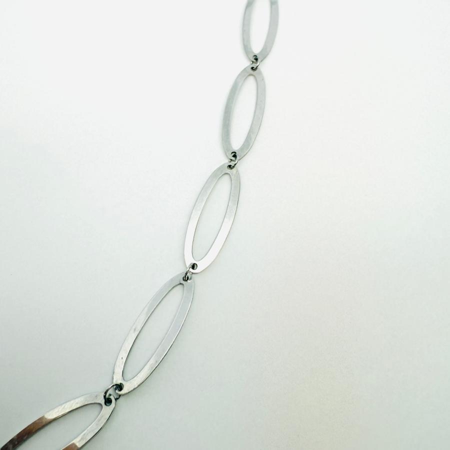 ロング ネックレス 18金 ホワイトゴールド カットボール 70cm 3WAY K18