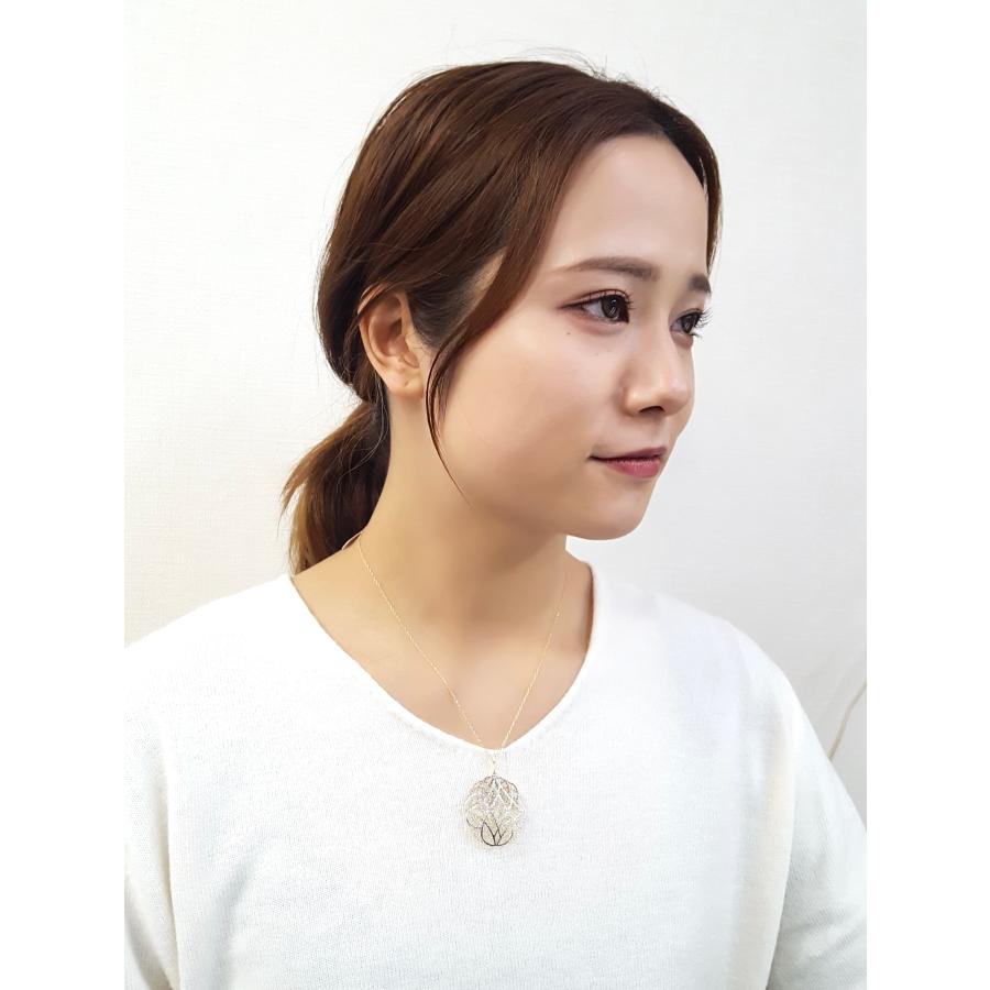 ネックレス 18金 イエローゴールド ホワイトゴールド リバーシブル K18