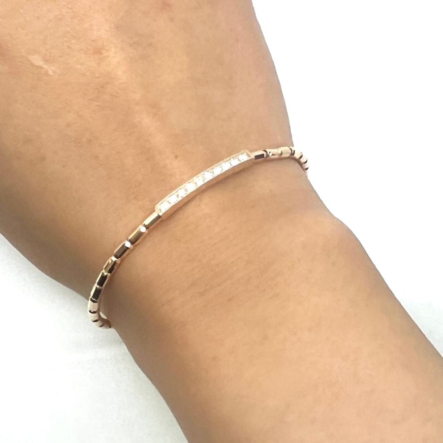 バングル ダイヤモンド 18金 プラチナ 伸縮 ブレスレット K18 YG バングル ダイヤモンド 18金 プラチナ 伸縮 ブレスレット K18 YG
