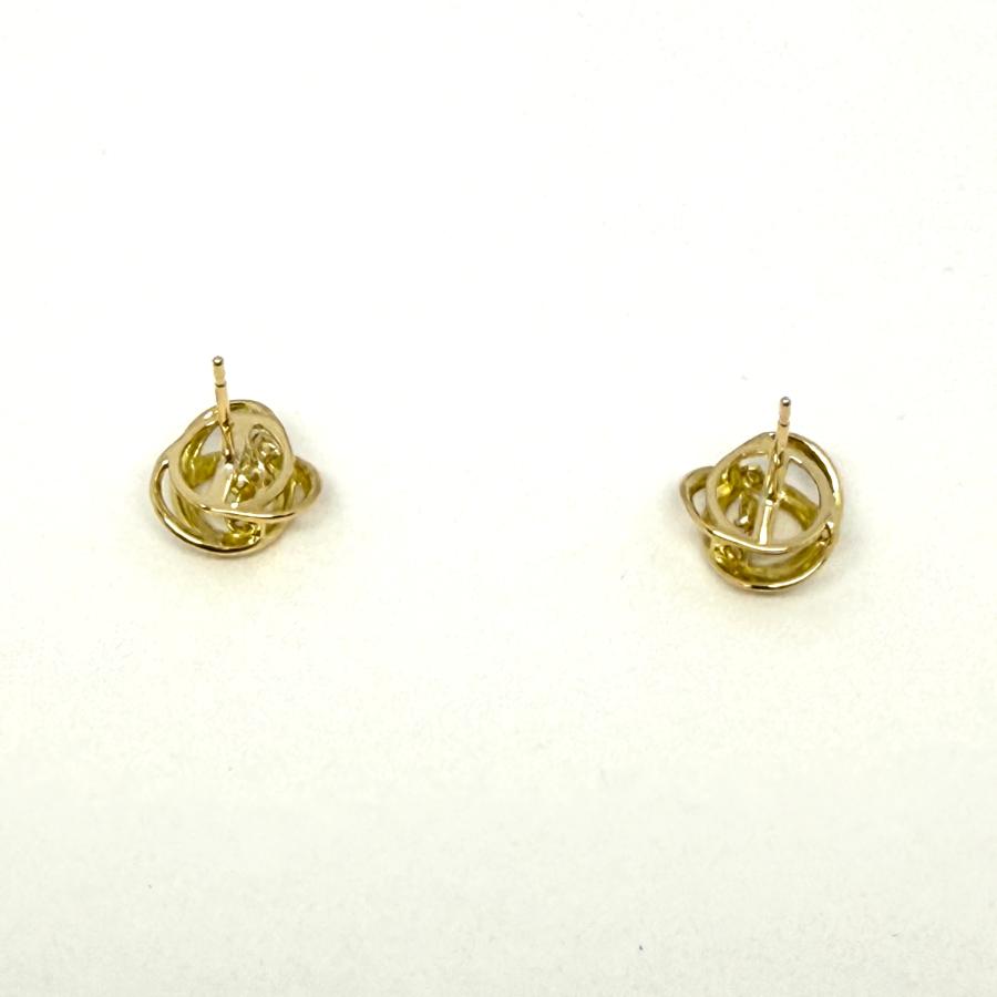 ピアス 18金 ダイヤモンド 0.10ct ダンシング スタッド K18 YG レディース RMジュエリーの画像