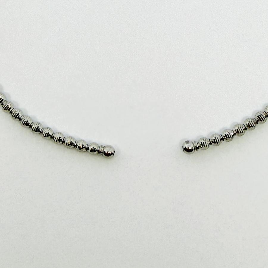 バングル 18金 プラチナ カットボール 幅2mm 16cm K18 YG PG Pt850 ダイヤカット RMジュエリーの画像