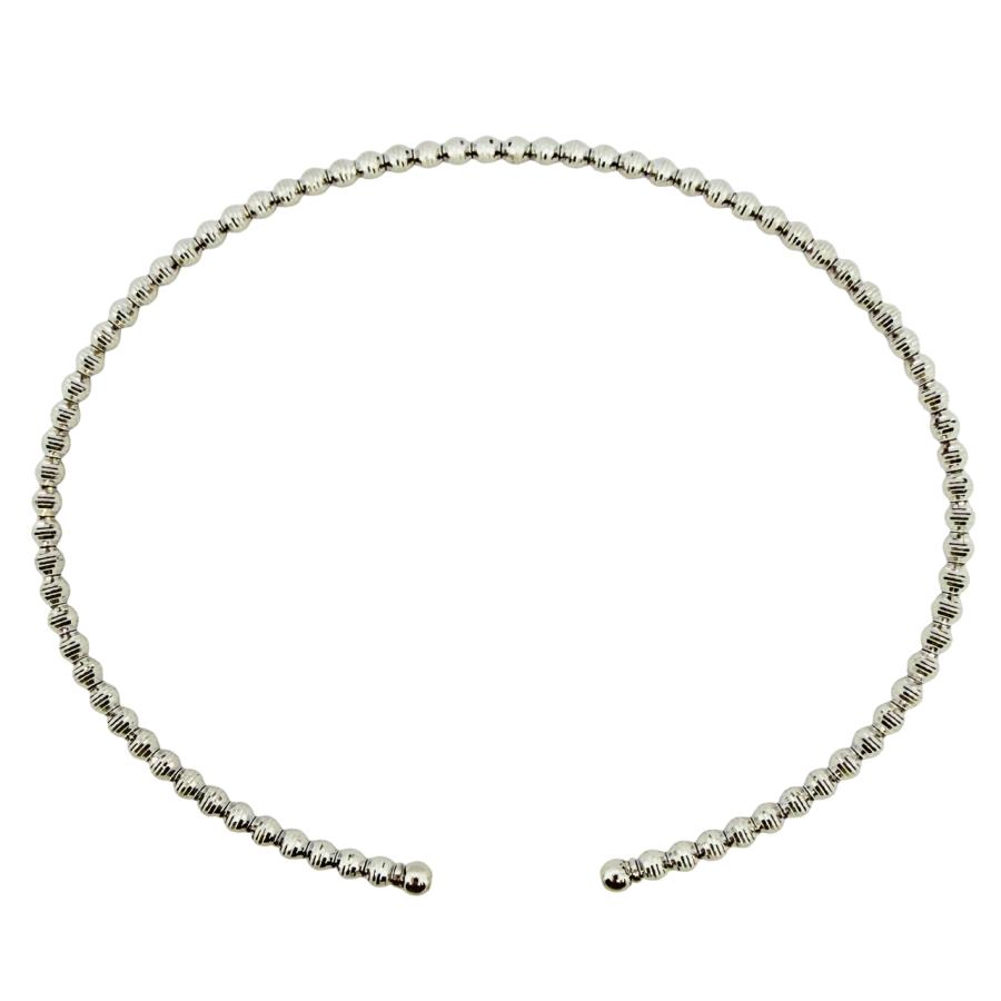 バングル 18金 プラチナ カットボール 幅2mm 16cm K18 YG PG Pt850 ダイヤカット RMジュエリーの画像