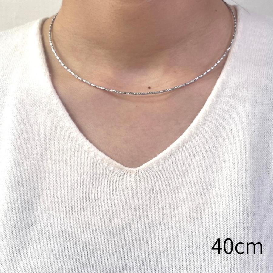 オメガ ネックレス プラチナ 幅1.5mm 45cm Pt850 ミラーカット オメガ ネックレス プラチナ 幅1.5mm 45cm Pt850 ミラーカット