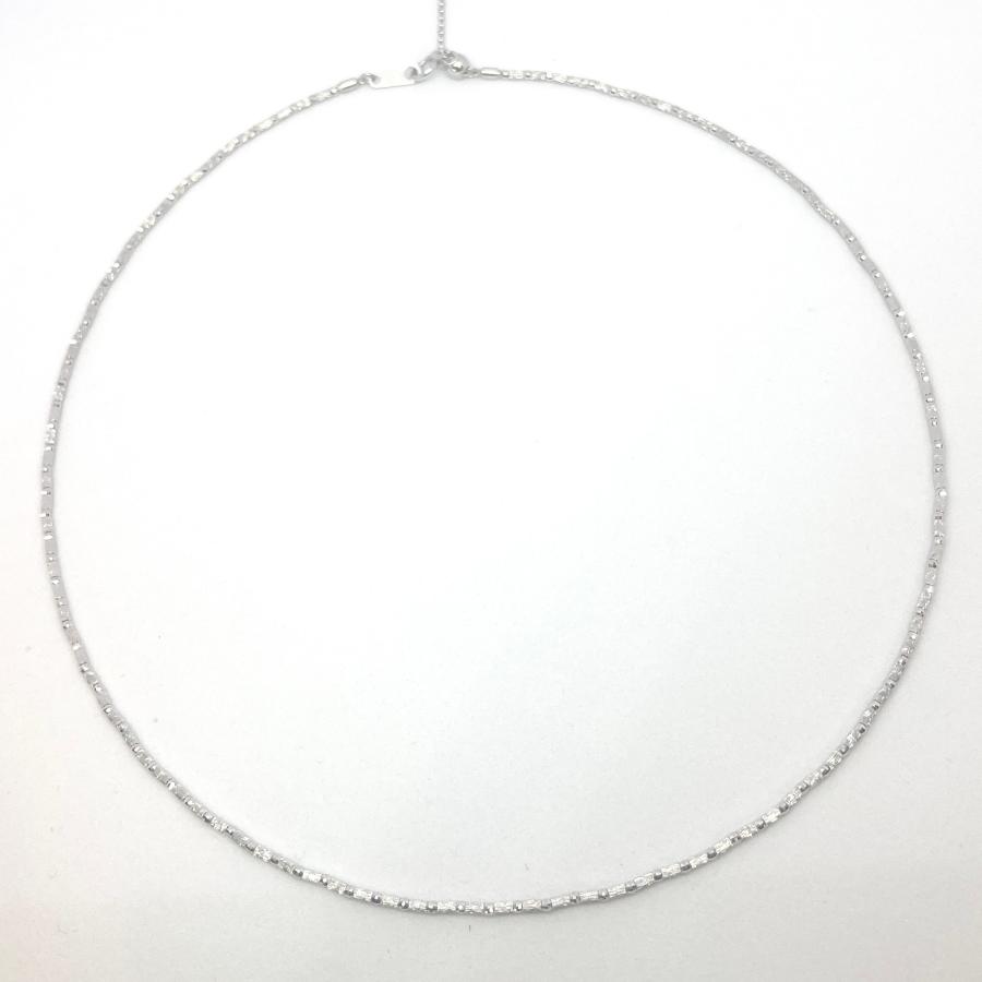 オメガ ネックレス プラチナ 幅1.5mm 45cm Pt850 ミラーカット オメガ ネックレス プラチナ 幅1.5mm 45cm Pt850 ミラーカット