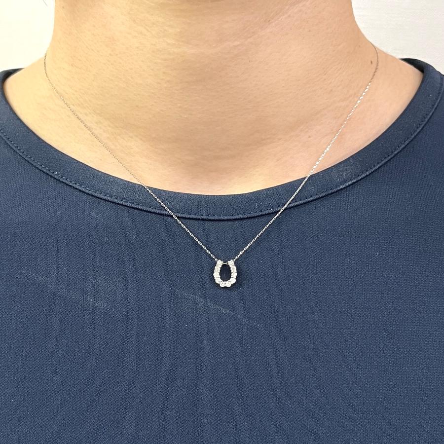 新品 ネックレス プラチナ ダイヤモンド 0.20ct 馬蹄 午年 ホースシュー Pt900 U字 RMジュエリー |  | 02