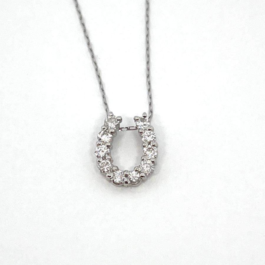 新品 ネックレス プラチナ ダイヤモンド 0.20ct 馬蹄 午年 ホースシュー Pt900 U字 RMジュエリー |  | 03