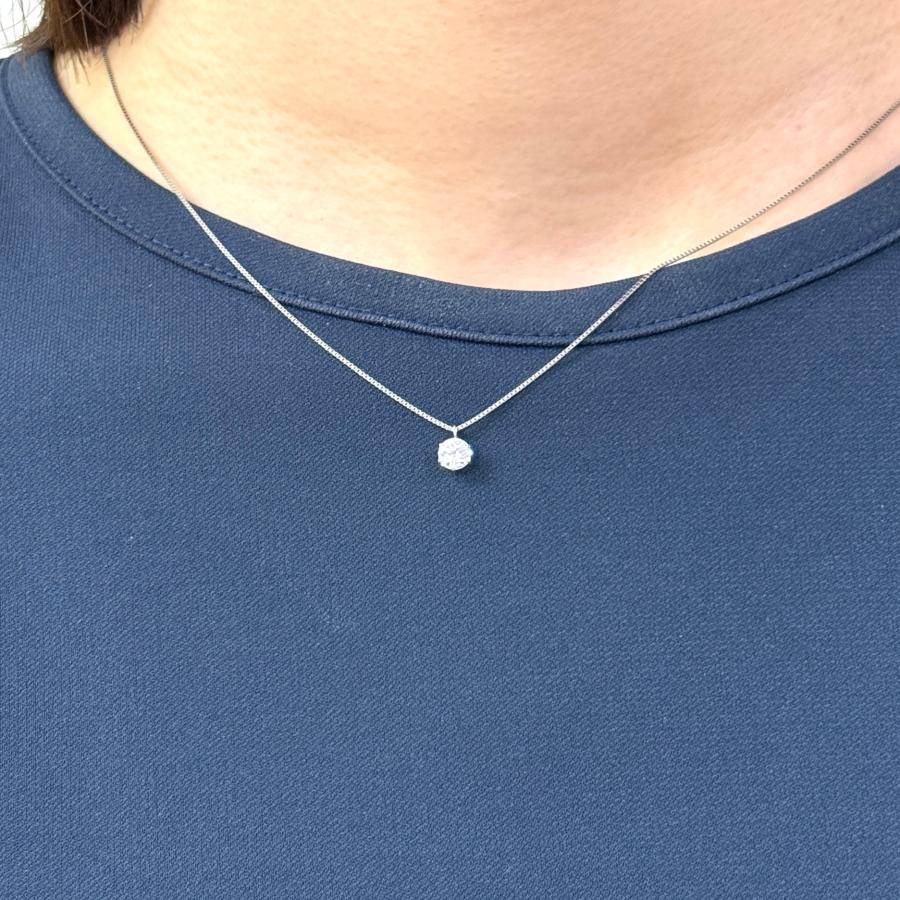 ネックレス プラチナ ダイヤモンド 0.301ct Fカラー SI-2 VERY GOOD 