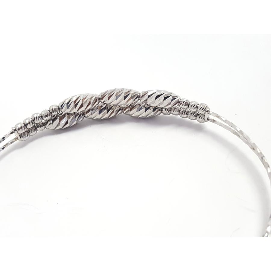 K18　18金　二連　ミラーボール　ブレスレット 楽天市場】K18ミラーボール＆フラワー 2連カットボールチェーン