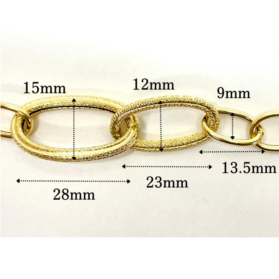 18金 AU750 チェーンブレスレット k18 au750 ビーズとリンクチェーンの