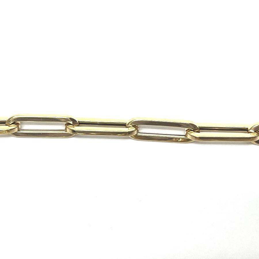 18金 ブレスレット ペーパークリップ 幅5mm 喜平 幅6mm ハーフ 18金 ブレスレット ペーパークリップ 幅5mm 喜平 幅6mm ハーフ