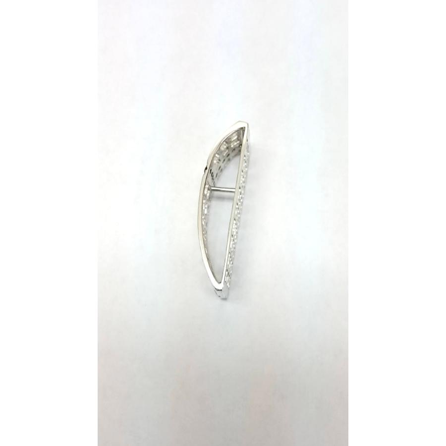 ペンダントトップ ブラック ダイヤモンド 18金 ホワイトゴールド クロス K18 WG ネックレス メンズ RMジュエリーの画像