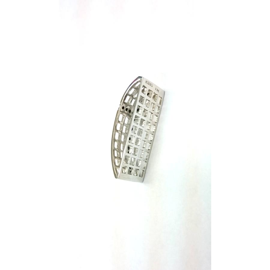 ペンダントトップ ブラック ダイヤモンド 18金 ホワイトゴールド クロス K18 WG ネックレス メンズ RMジュエリーの画像