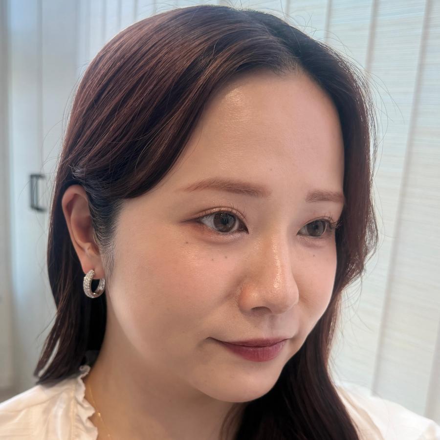 ピアス ダイヤモンド 1.0ct 18金 ホワイトゴールド フープ リング K18