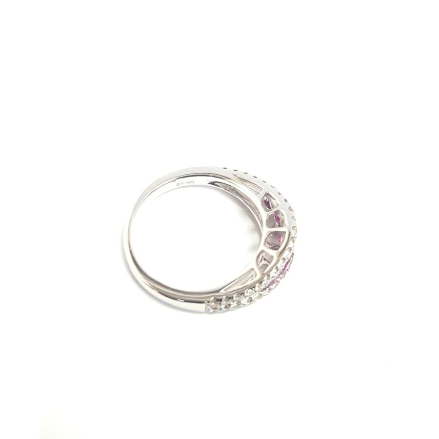 ルビーリング　Ｋ９　ホワイトゴールド　 １．５g ホワイトゴールド、ダイヤモンド、ルビー リング - Damiani BELLE ÉPOQUE