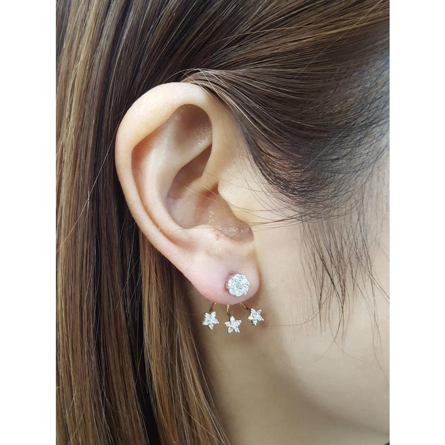 K18 ホワイトゴールド　0.35ctダイヤモンドピアス 楽天市場】ダイヤモンド ピアス 一粒ダイヤ ピアス K18 ピアス