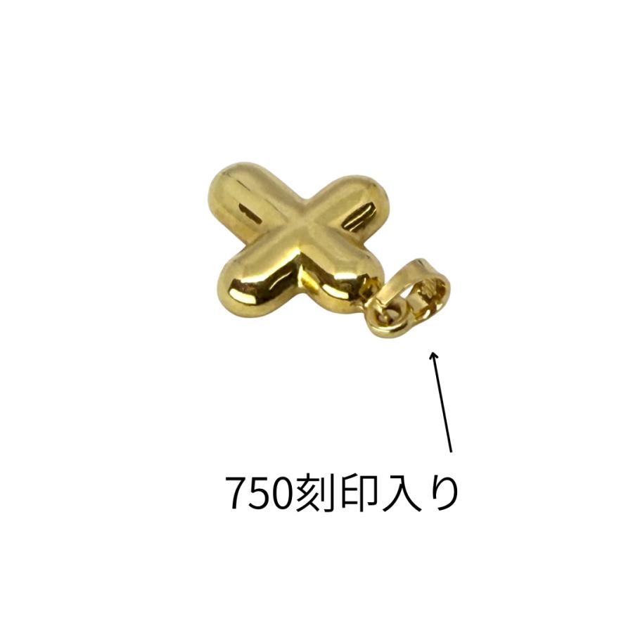 全てK18(18金) 十字架、クロス型ペンダントトップ 刻印あり、鑑定済み ペンダントトップ 18金 クロス 十字架 イタリア製 K18 YG ネックレス
