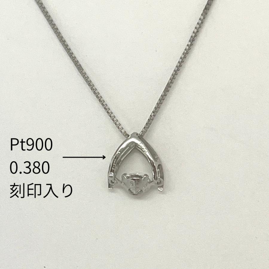ダンシンング ダイヤモンド ネックレス プラチナ 0.38ct 鑑定書付 SI-1 