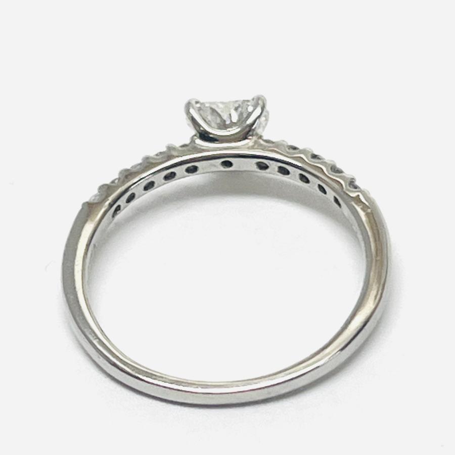 リング プラチナ ダイヤモンド 0.433ct 0.14ct Gカラー SI-1クラス