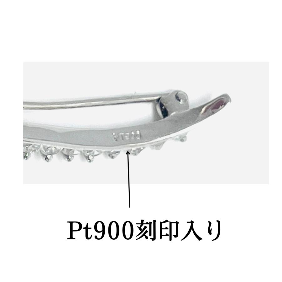 プラチナ ダイヤモンド 0.70ct ブローチ Pt900 レディース RMジュエリーの画像