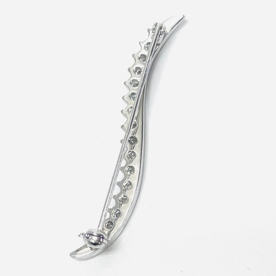 プラチナ ダイヤモンド 0.70ct ブローチ Pt900 レディース RMジュエリーの画像
