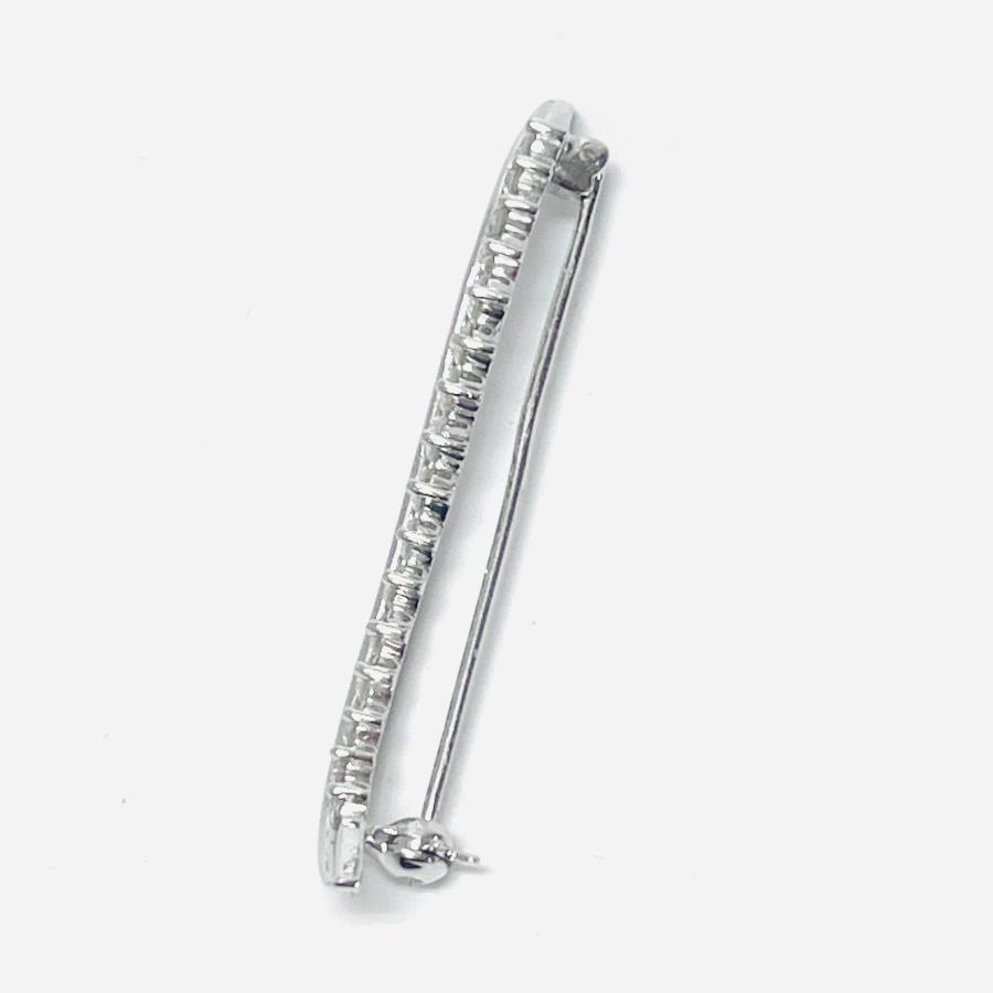 プラチナ ダイヤモンド 0.70ct ブローチ Pt900 レディース RMジュエリーの画像