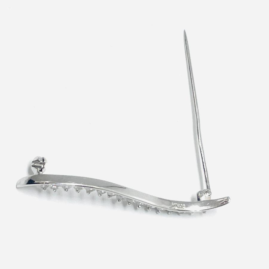 プラチナ ダイヤモンド 0.70ct ブローチ Pt900 レディース RMジュエリーの画像