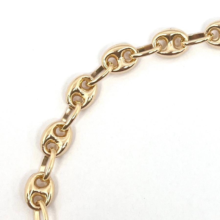 18金 アンカー マリン チェーン ブレスレット 幅4.8mm 19cm マリーナ
