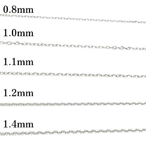 プラチナ アズキ チェーン ネックレス 50cm 幅1.1mm Pt850 プラチナ アズキ チェーン ネックレス 50cm 幅1.1mm Pt850