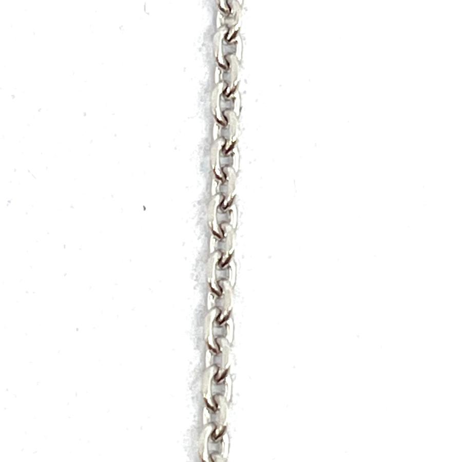 18金 ホワイトゴールド アズキ チェーン ネックレス 45cm 幅1.2 18金 ホワイトゴールド アズキ チェーン ネックレス 45cm 幅1.2