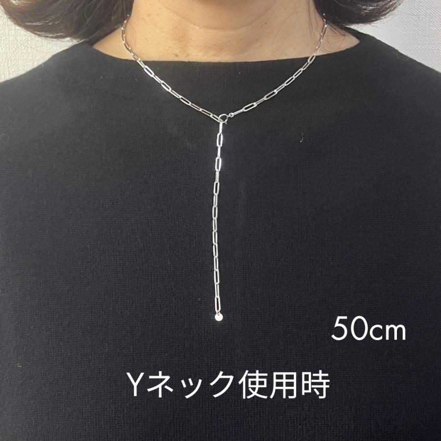 18金 ホワイトゴールド ペーパークリップ ブレスレット 幅3mm 18cm 20cm K18 WG 角アズキ 中空 リンク チェーンブレスレット レディース RMジュエリー｜rmj｜09