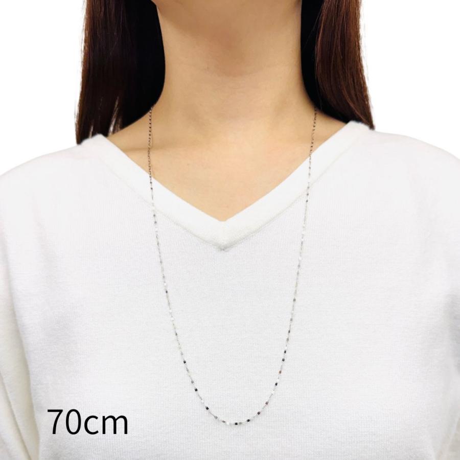 プラチナ ペタル チェーン ネックレス 幅1.6mm 40cm 42cm 45cm 50cm