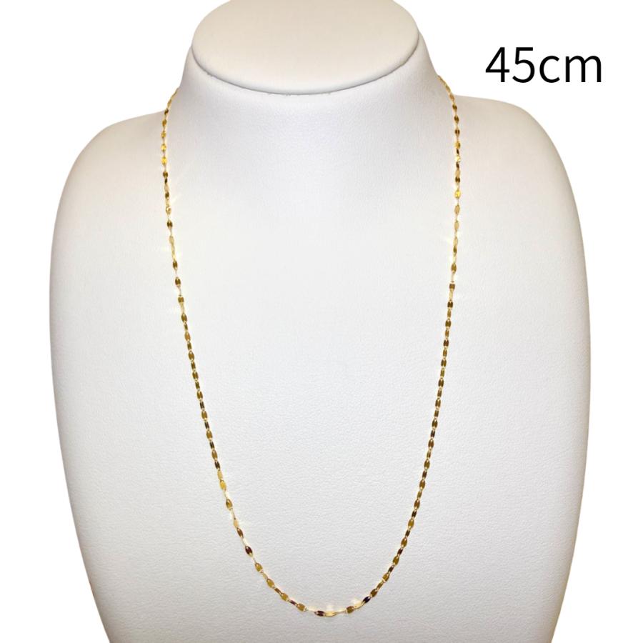 Pt850 プラチナ 45cm ペタルチェーンネックレス シンプル Pt850 プラチナ 45cm ペタルチェーンネックレス シンプル