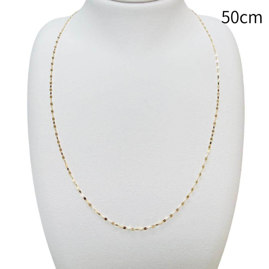 専用JZ33★K18WG 長45cm 幅1mm 調整可能 ペダル 18金 ペタル ネックレス チェーン 幅1.6mm 42cm 45cm 50cm 60cm 70cm