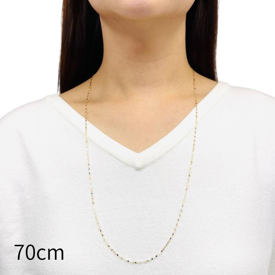 18Kペダルチェーンネックレス1.61g 45cm 18金 ペタル ネックレス チェーン 幅1.6mm 40cm 45cm 50cm 60cm 70cm
