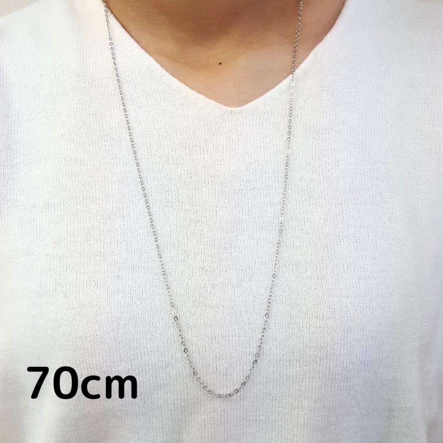 プラチナ アズキ ポラリス チェーン ネックレス 70cm 幅2.0mm Pt850 スライド式 RMジュエリーの画像